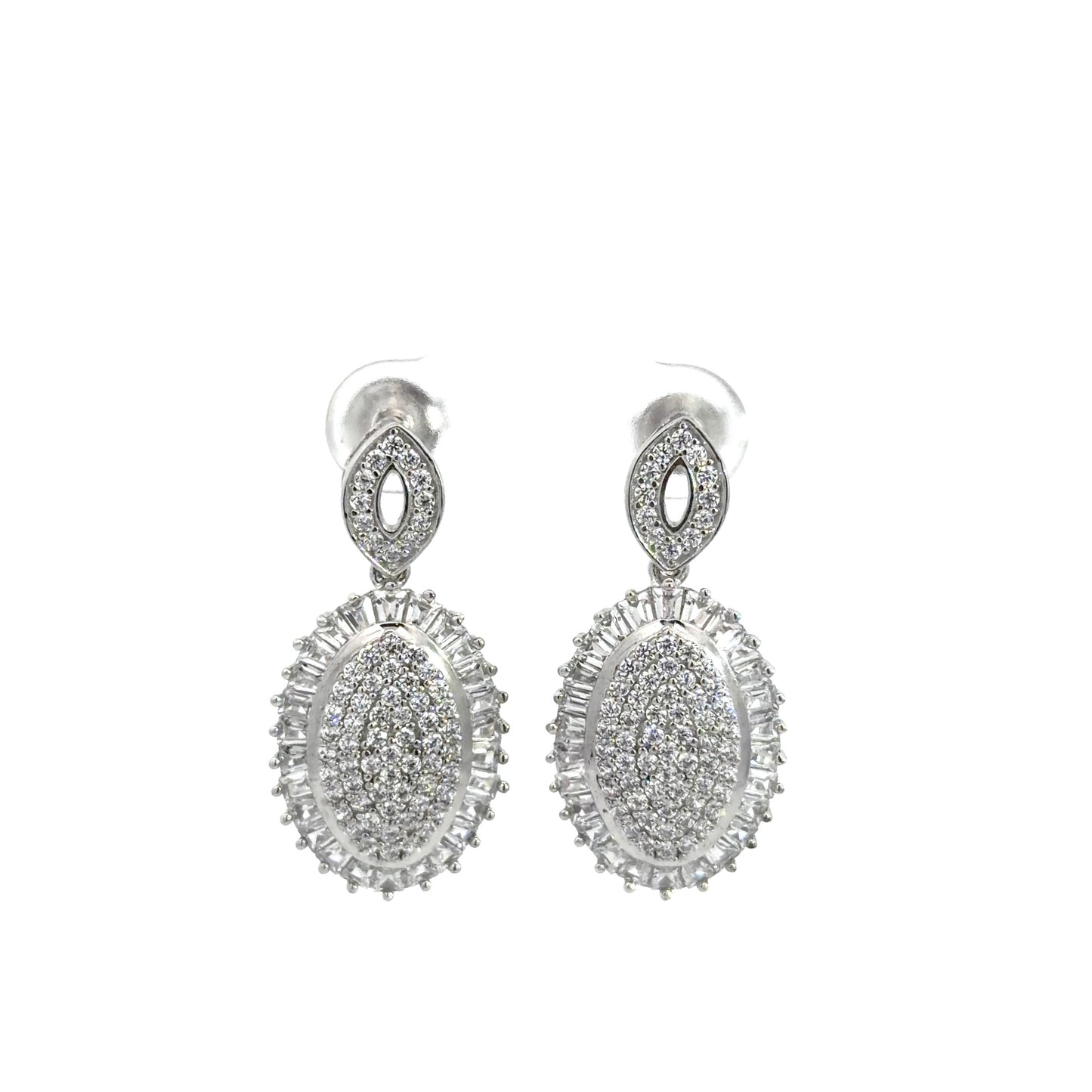 Oval Drop Earrings