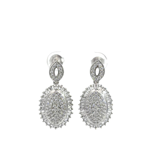 Oval Drop Earrings