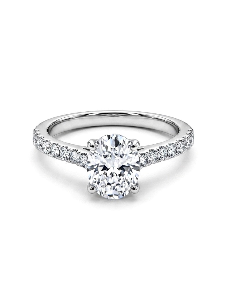 Sterling Silver Oval Cut Ring