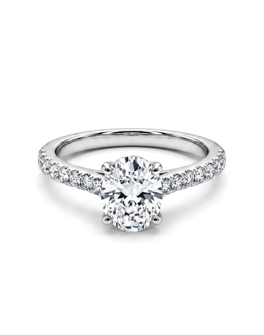 Sterling Silver Oval Cut Ring