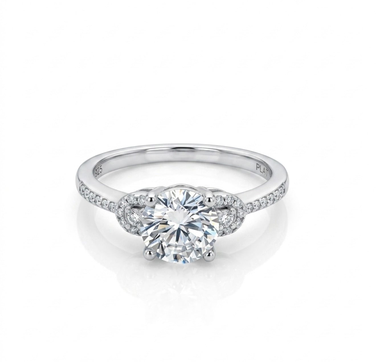 Sterling Silver 3-Stone Ring