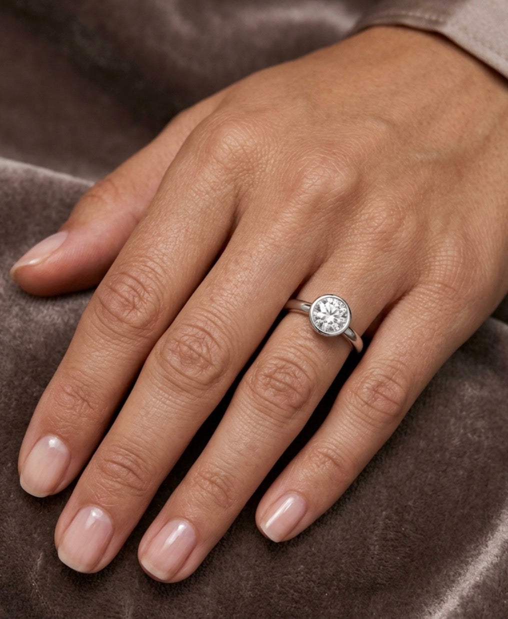 Sterling Silver Solitaire Ring