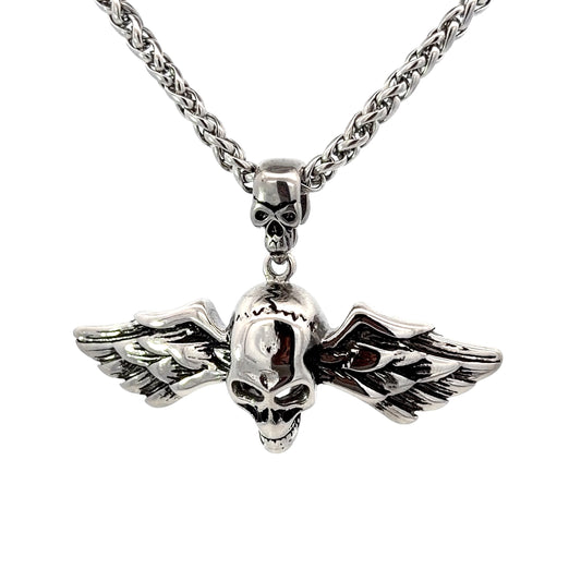 Stainless Steel Gothic Style Skull Pendant