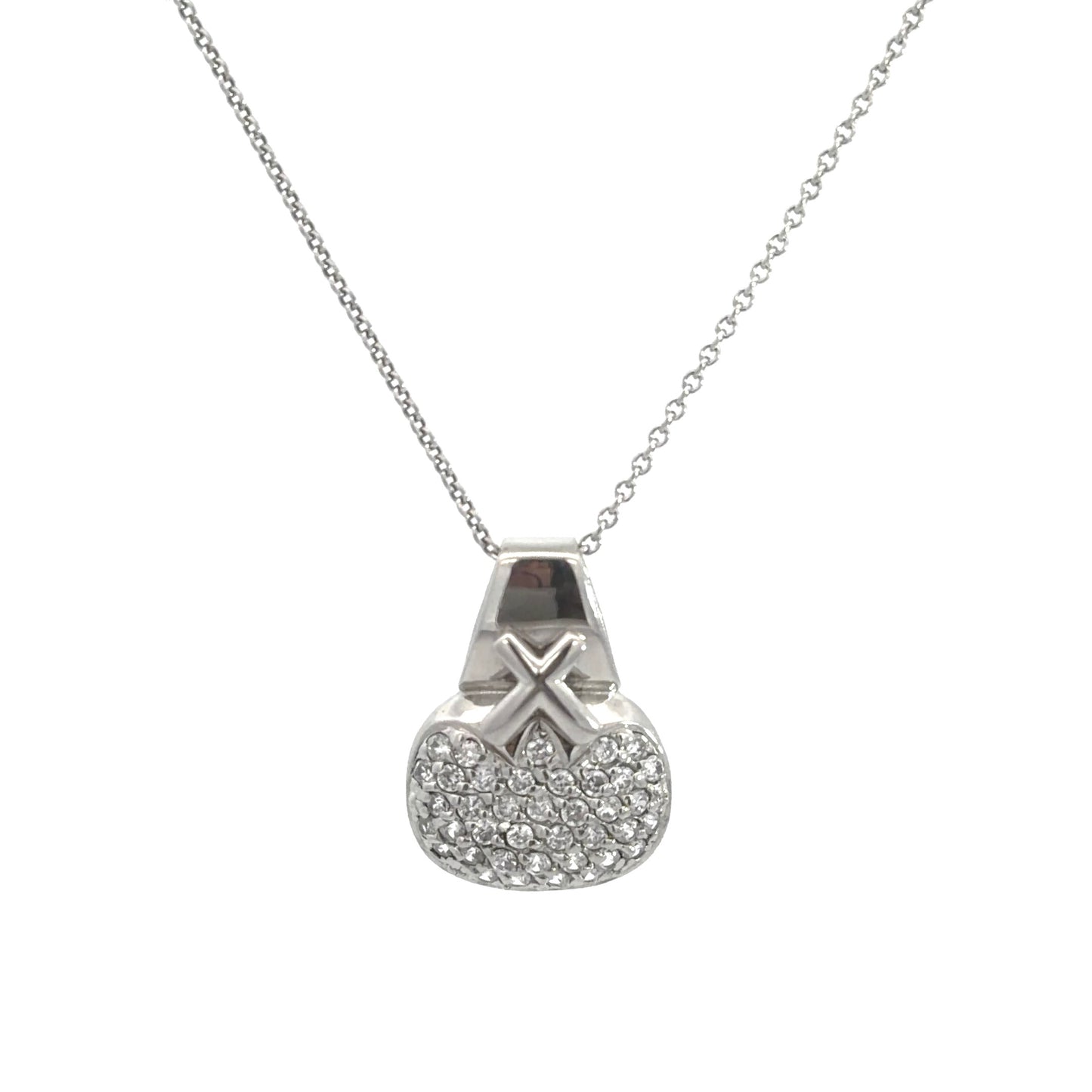 Sterling Silver Cubic Zirconia Necklace