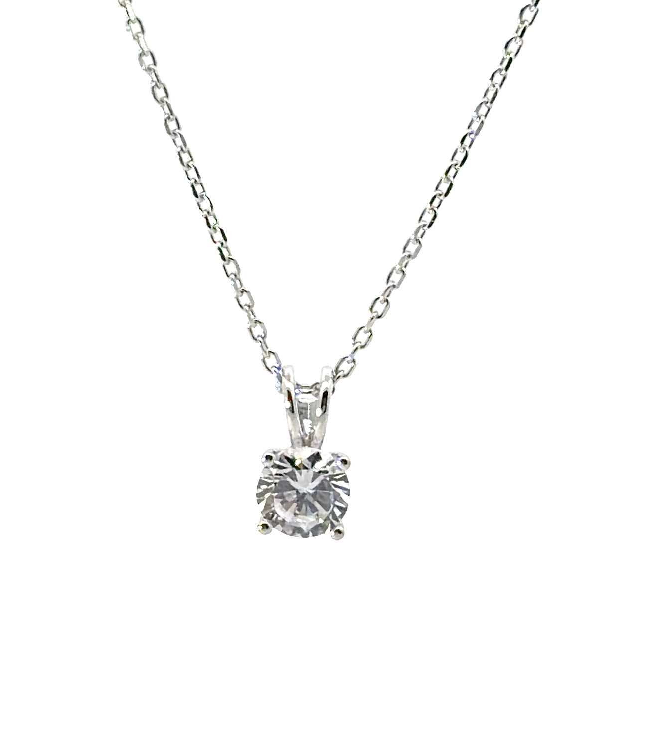 Sterling Silver Cubic Zirconia Necklace