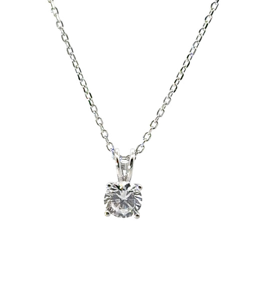 Sterling Silver Cubic Zirconia Necklace
