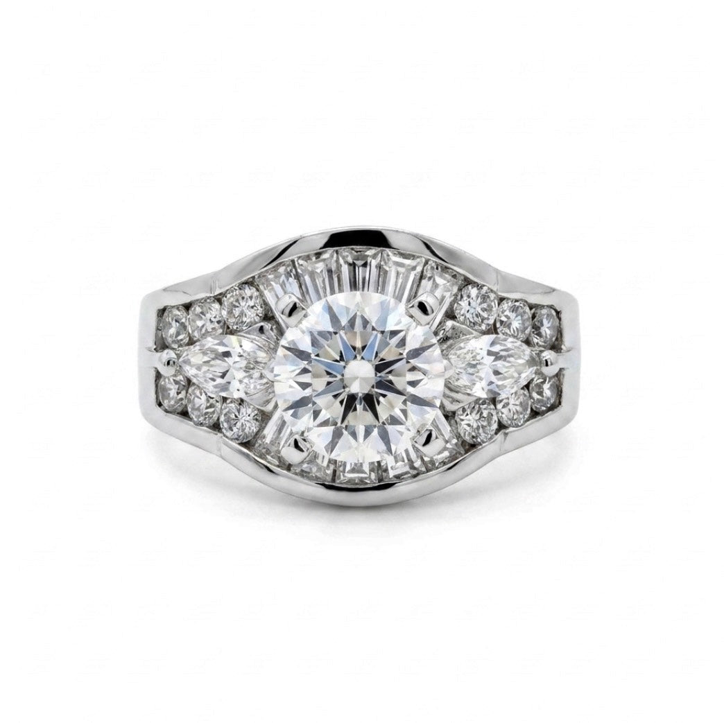 Sterling Silver Brilliant-cut Cubic Zirconia Ring