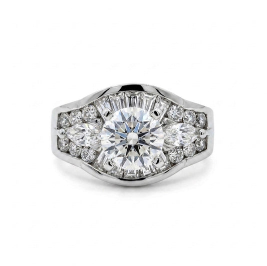 Sterling Silver Brilliant-cut Cubic Zirconia Ring