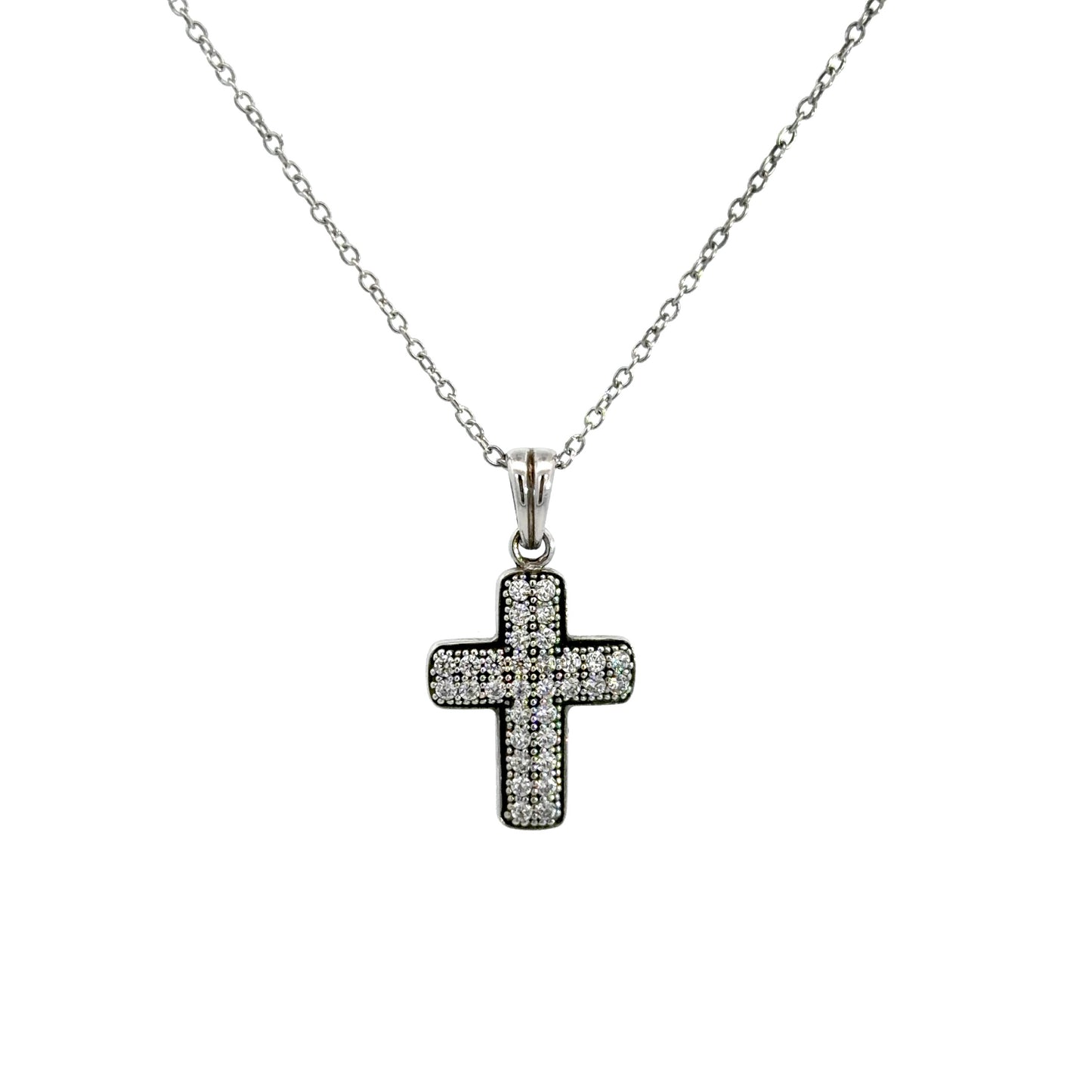 Cross Design Pendant Necklace