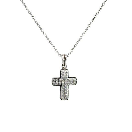 Cross Design Pendant Necklace
