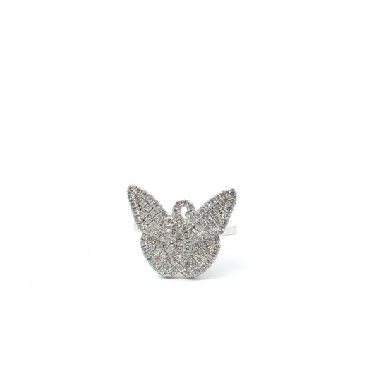 Sterling Silver Shimmering Swan Ring