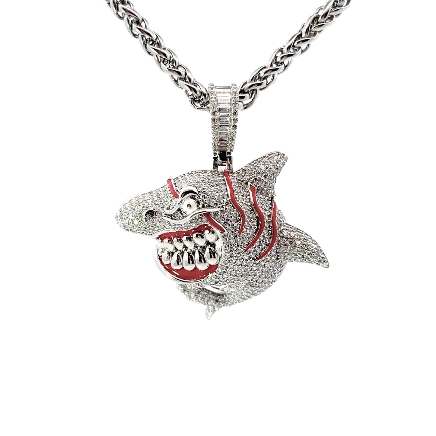 Sterling Silver Shark Pendant