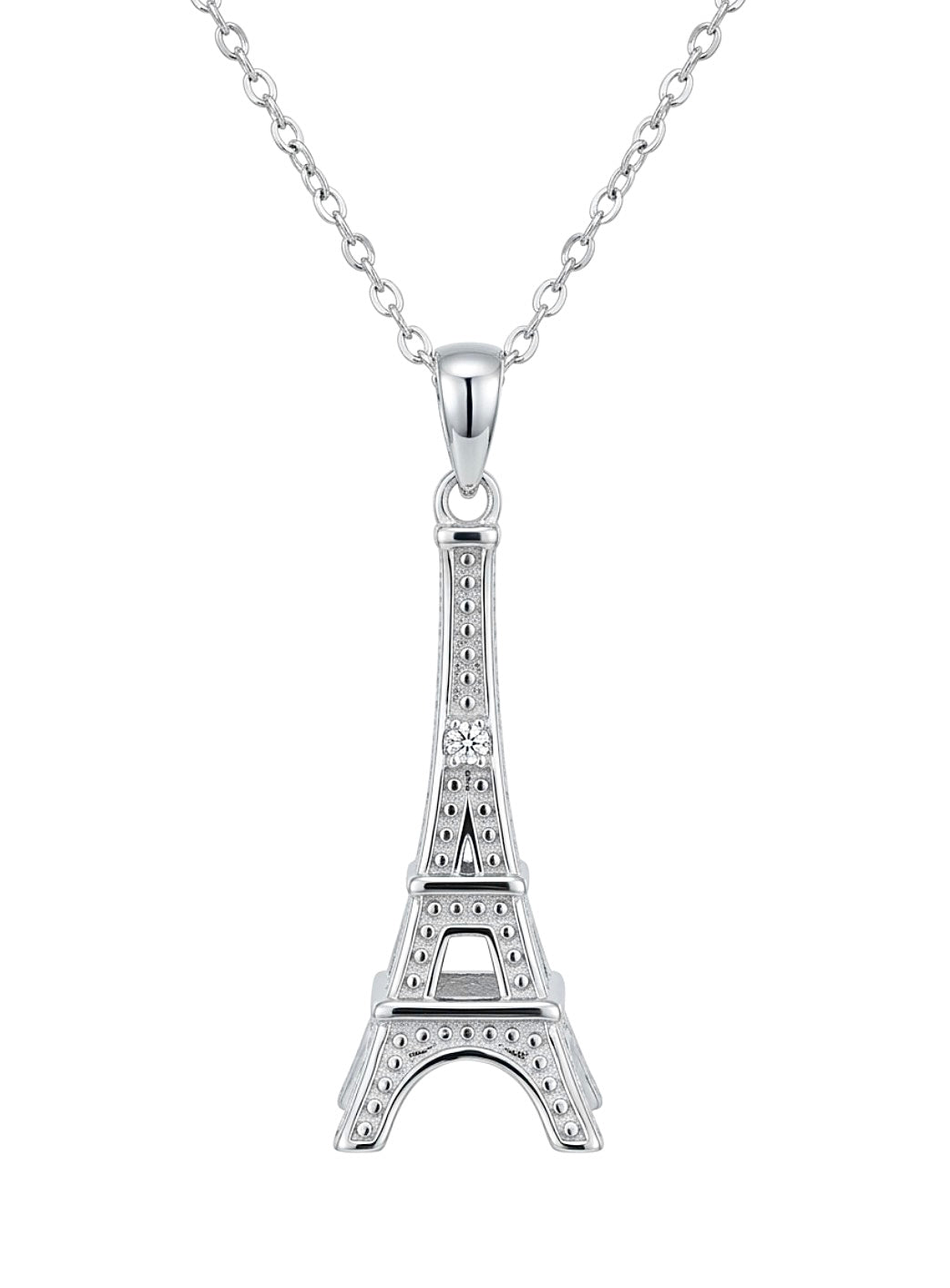 Sterling Silver Eiffel Tower Necklace