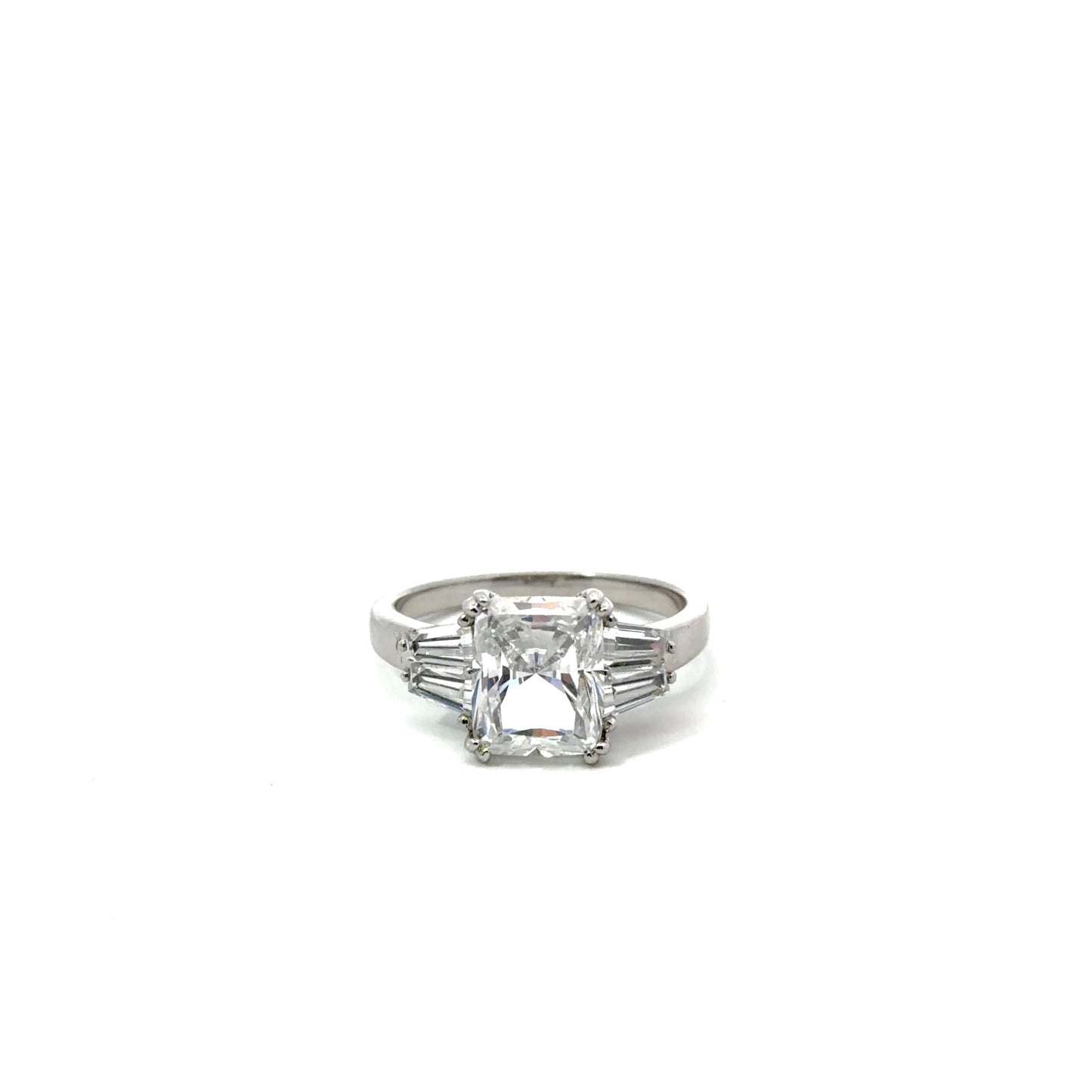 Sterling Silver Three-Stone Ring