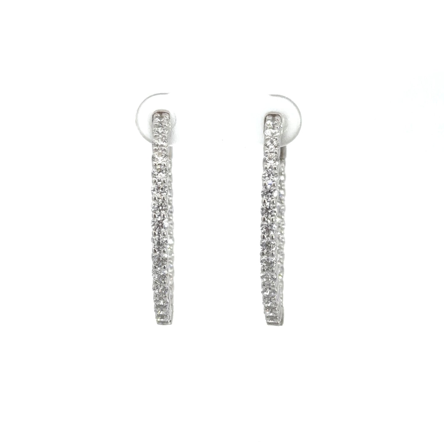 Radiant Oval Hoop Earrings