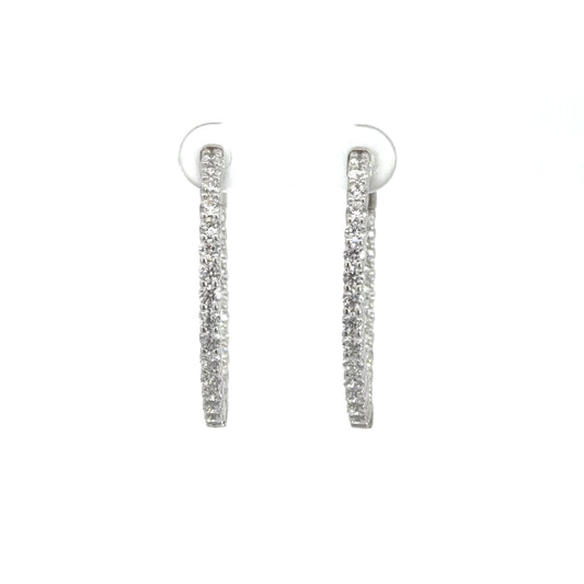 Radiant Oval Hoop Earrings