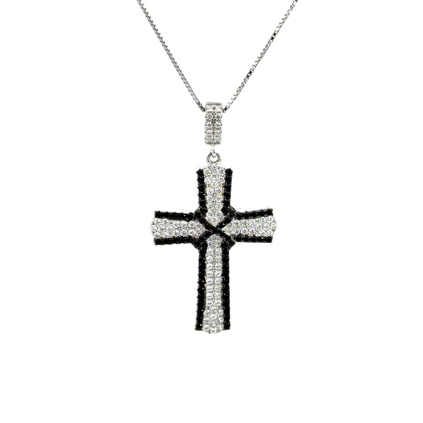 Cubic Zirconia Cross Pendant Necklace