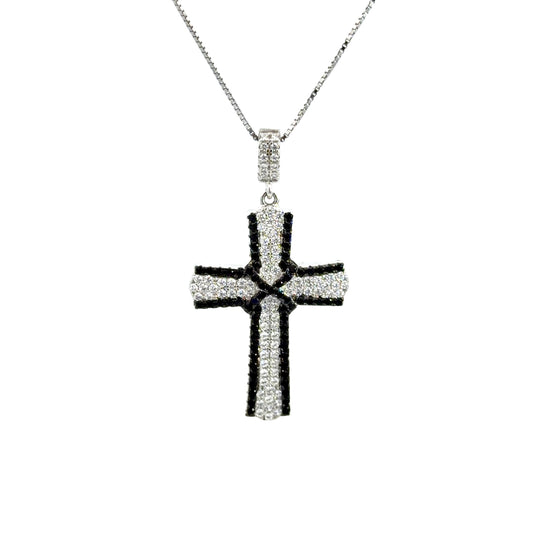 Cubic Zirconia Cross Pendant Necklace
