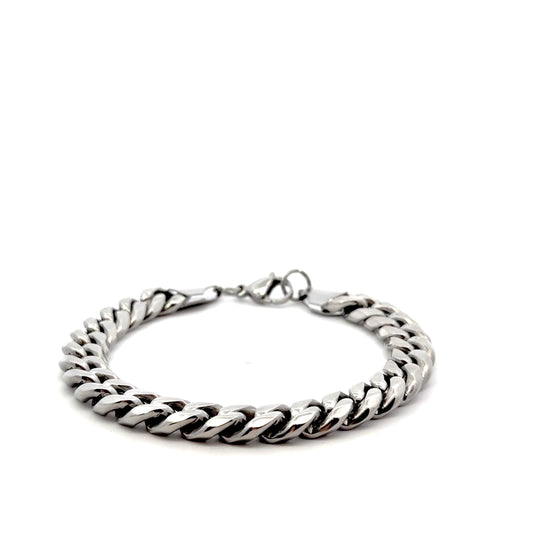 Classic Stainless Steel 10MM Cuban Link Chain Bracelet