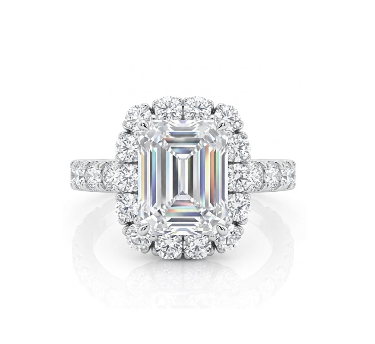 Sterling Silver Emerald Cut Ring