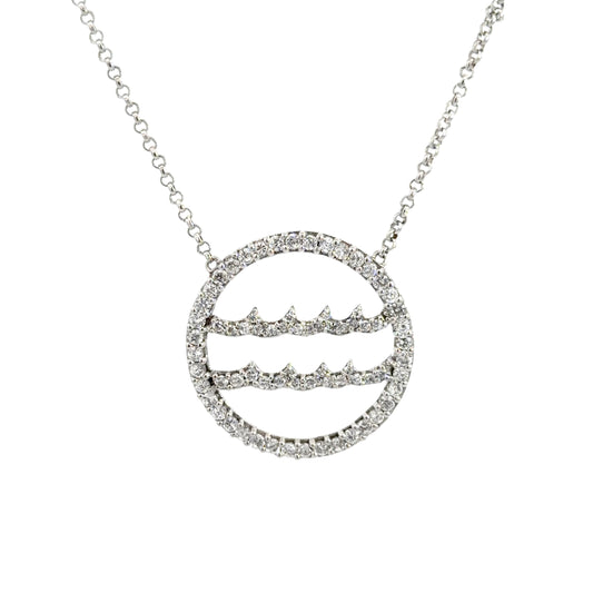 Aquarius Cubic Zirconia Necklace