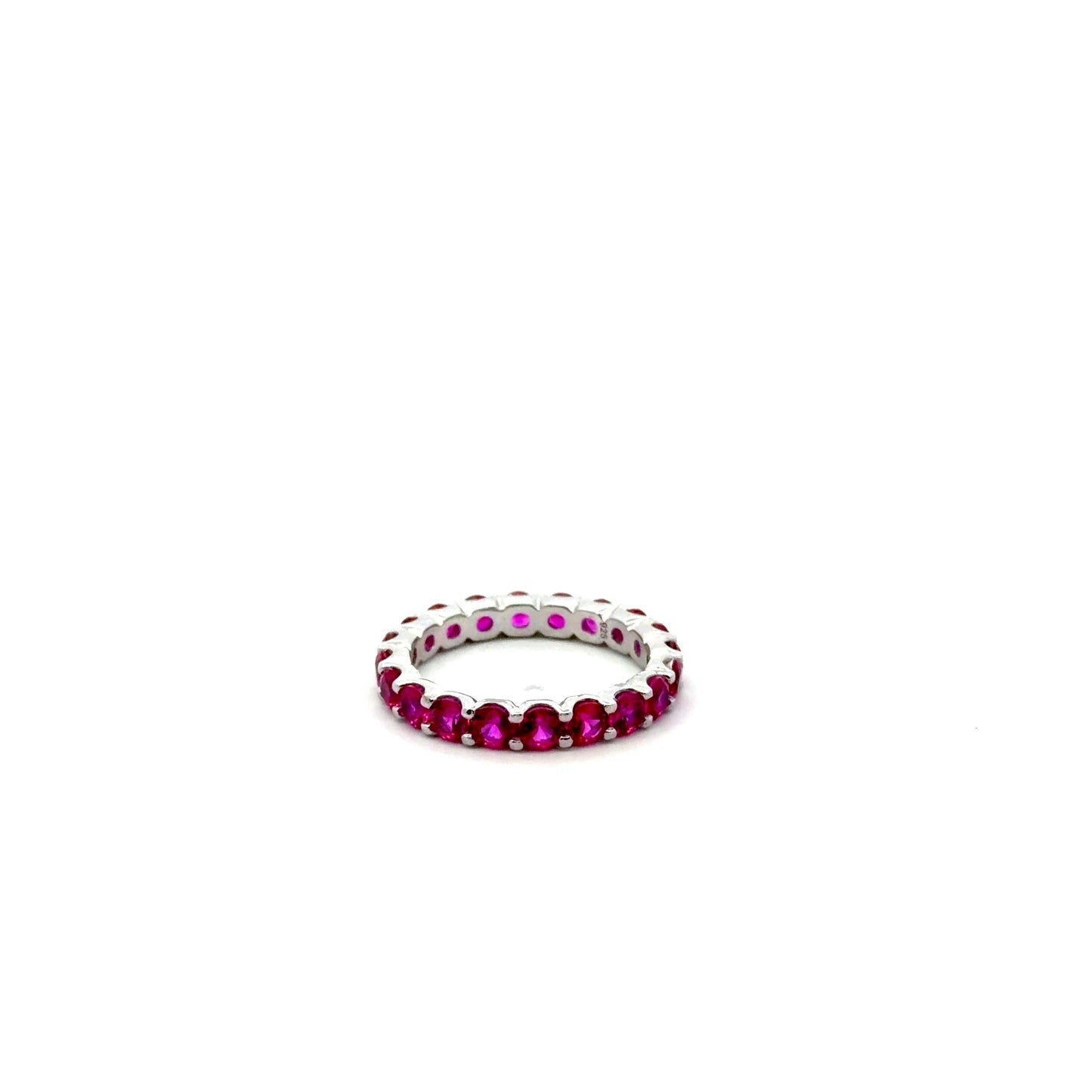 Sterling Silver Cubic Zirconia Eternity Ring