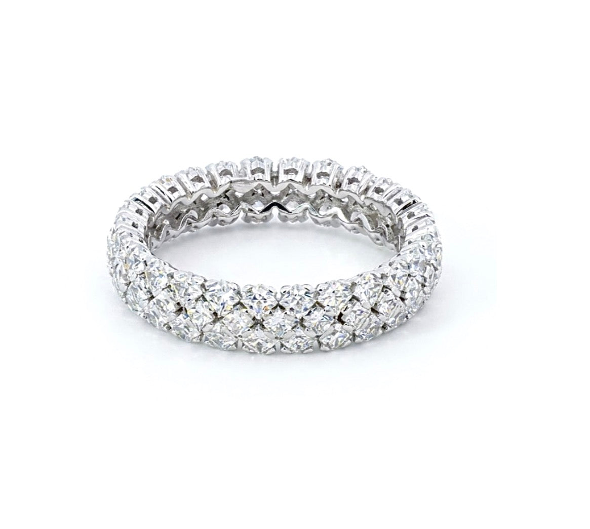 Sterling Silver Eternity Ladies Band