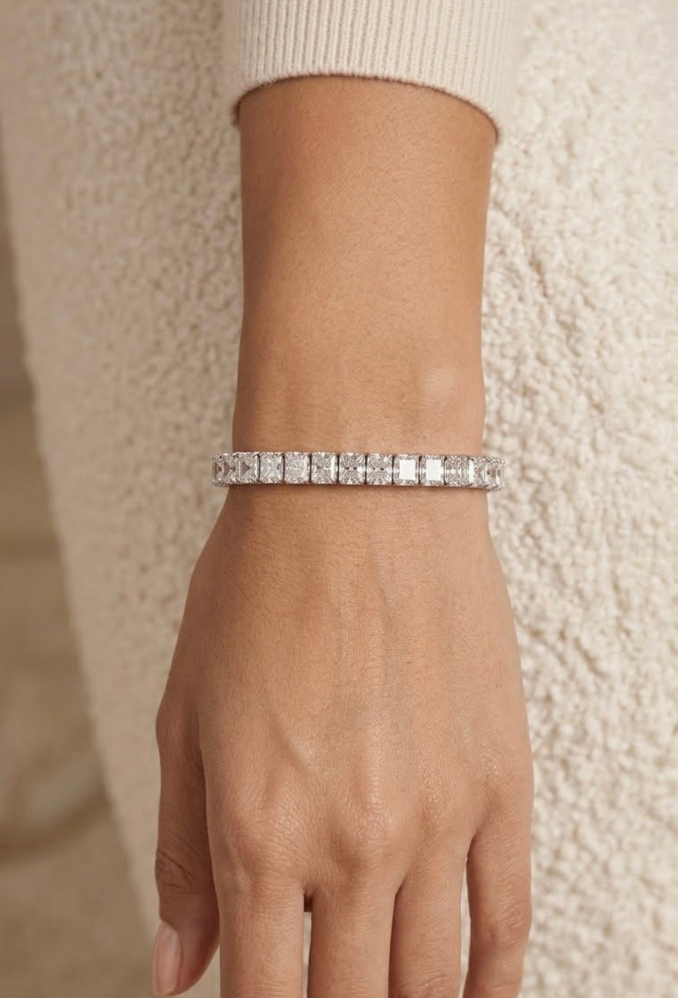 Sterling Silver Cubic Zirconia Tennis Bracelet