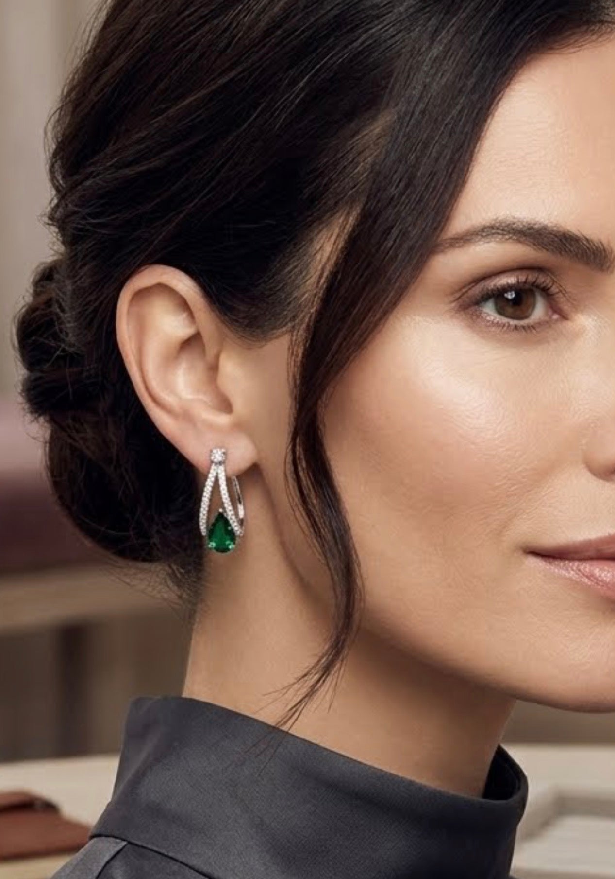 Sterling Silver Teardrop Style Drop Earrings