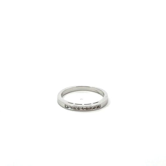 Sterling Silver Channel Eternity Band