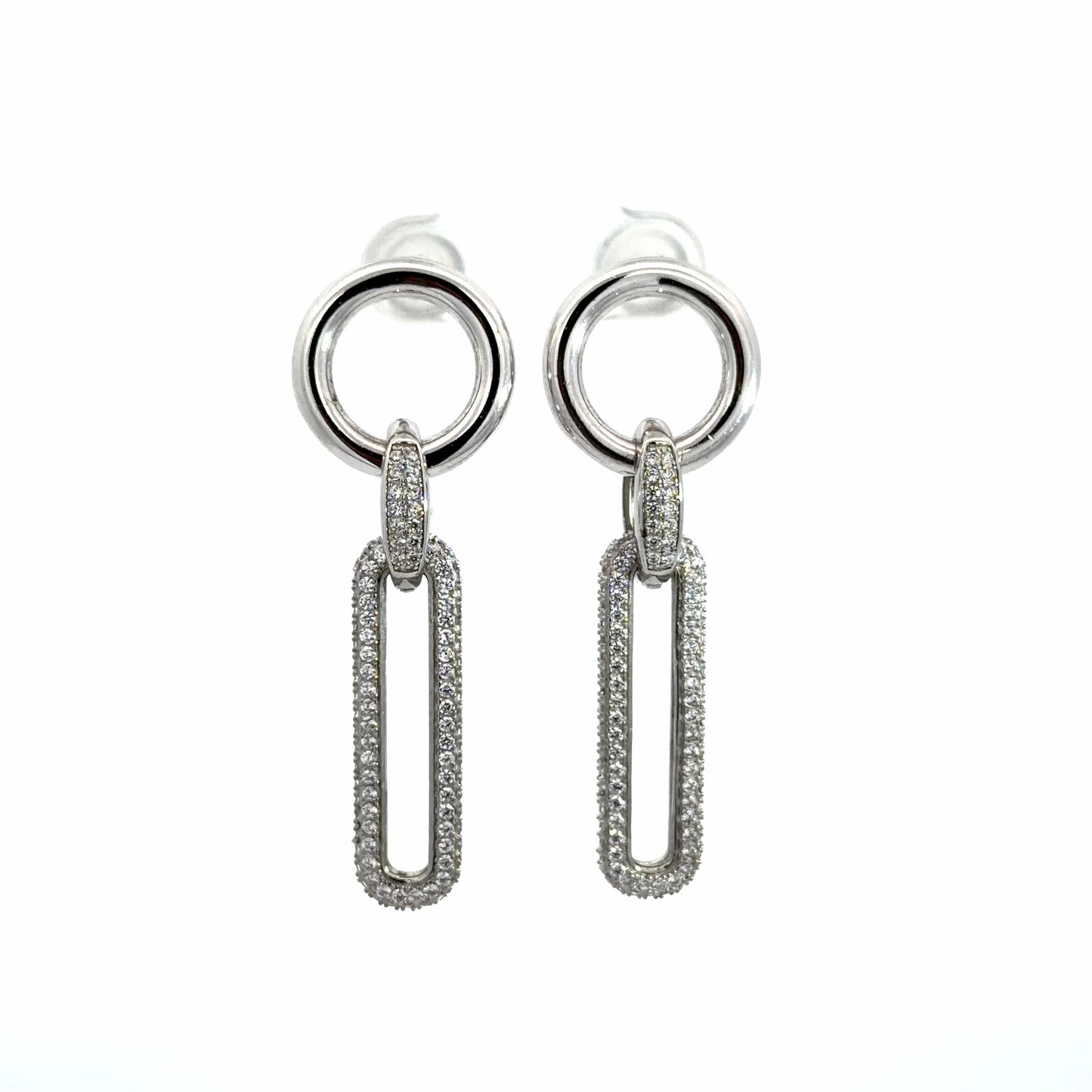 Micro-Pavé Drop Earrings