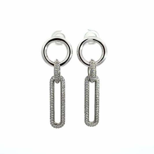 Micro-Pavé Drop Earrings