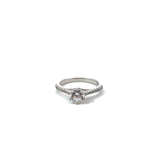 Sterling Silver Engagement Ring