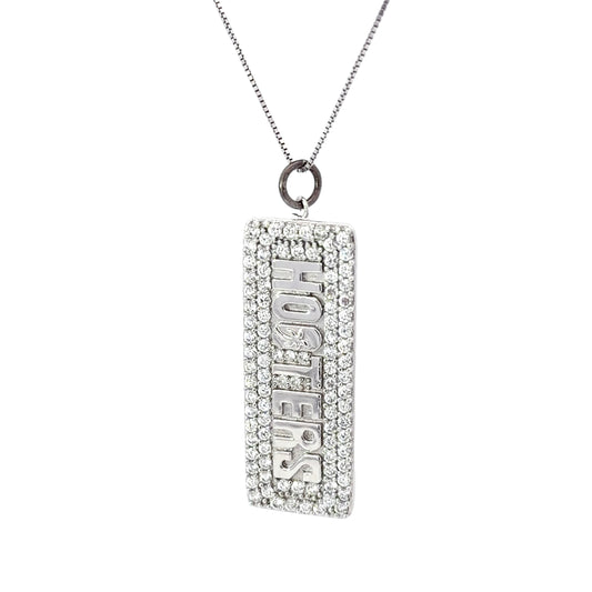 Sterling Silver Iconic Wordmark Pendant