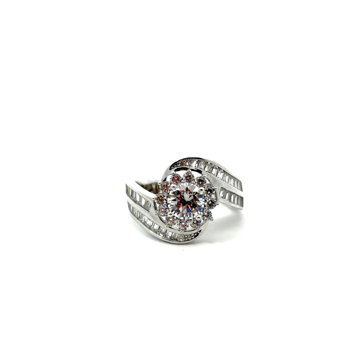 Sterling Silver Radiant Cocktail Ring