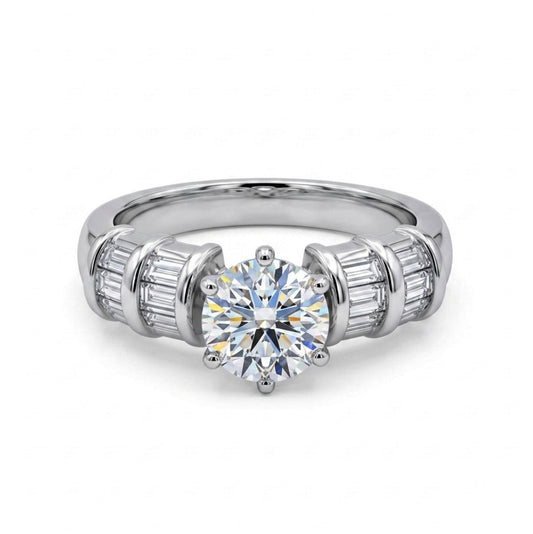 Sterling Silver Brilliant-cut Cubic Zirconia Ring