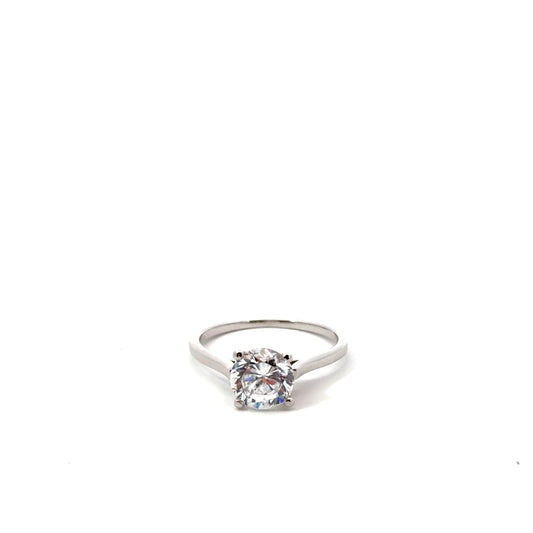 Sterling Silver Solitaire Ring