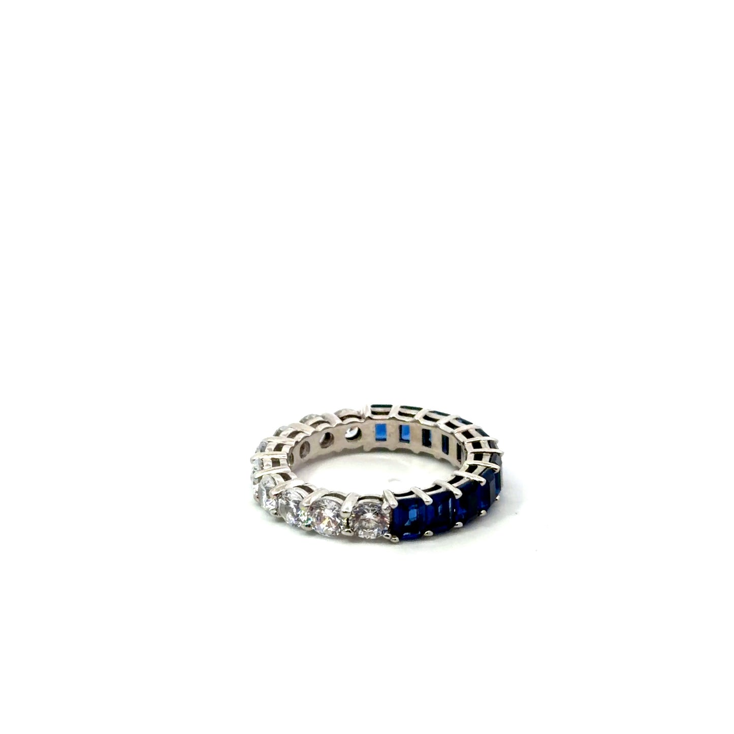 Sterling Silver Half Eternity Ring