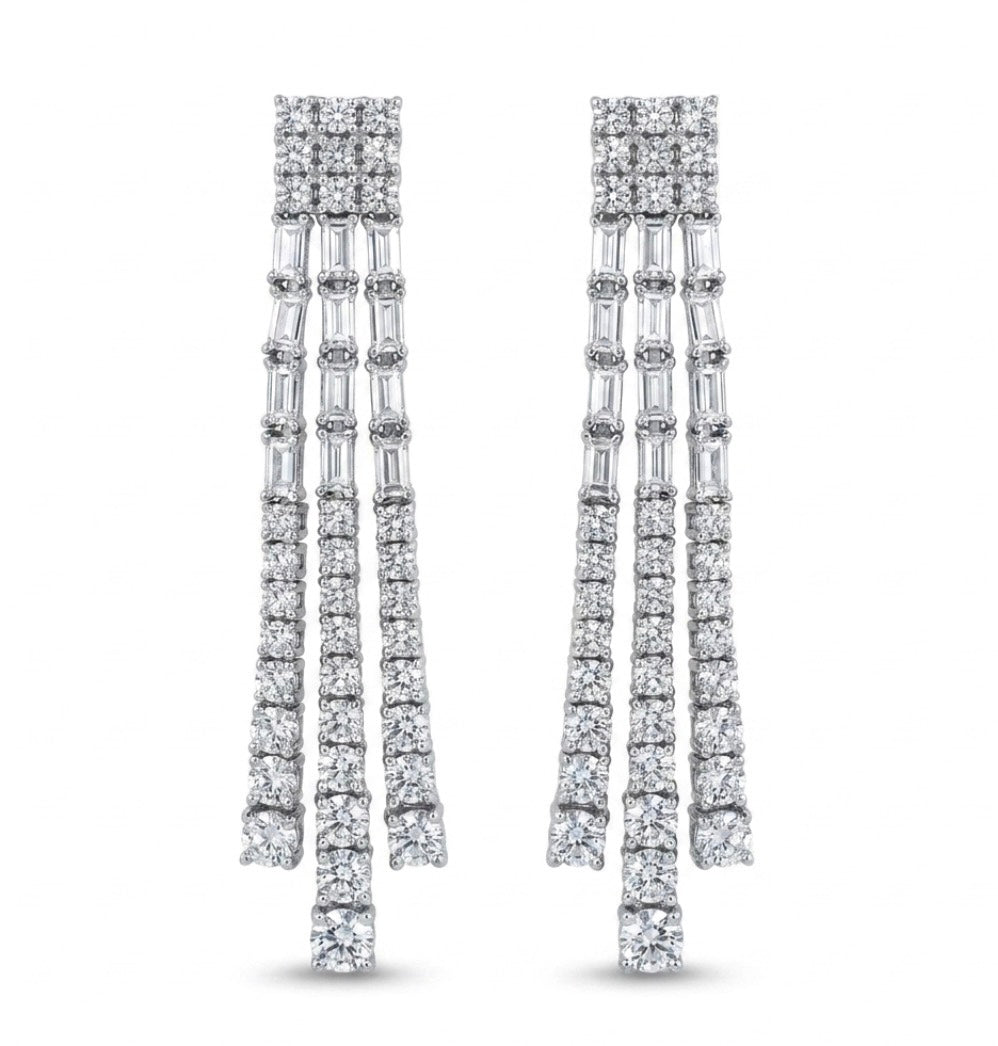 Sterling Silver Chandelier Earrings
