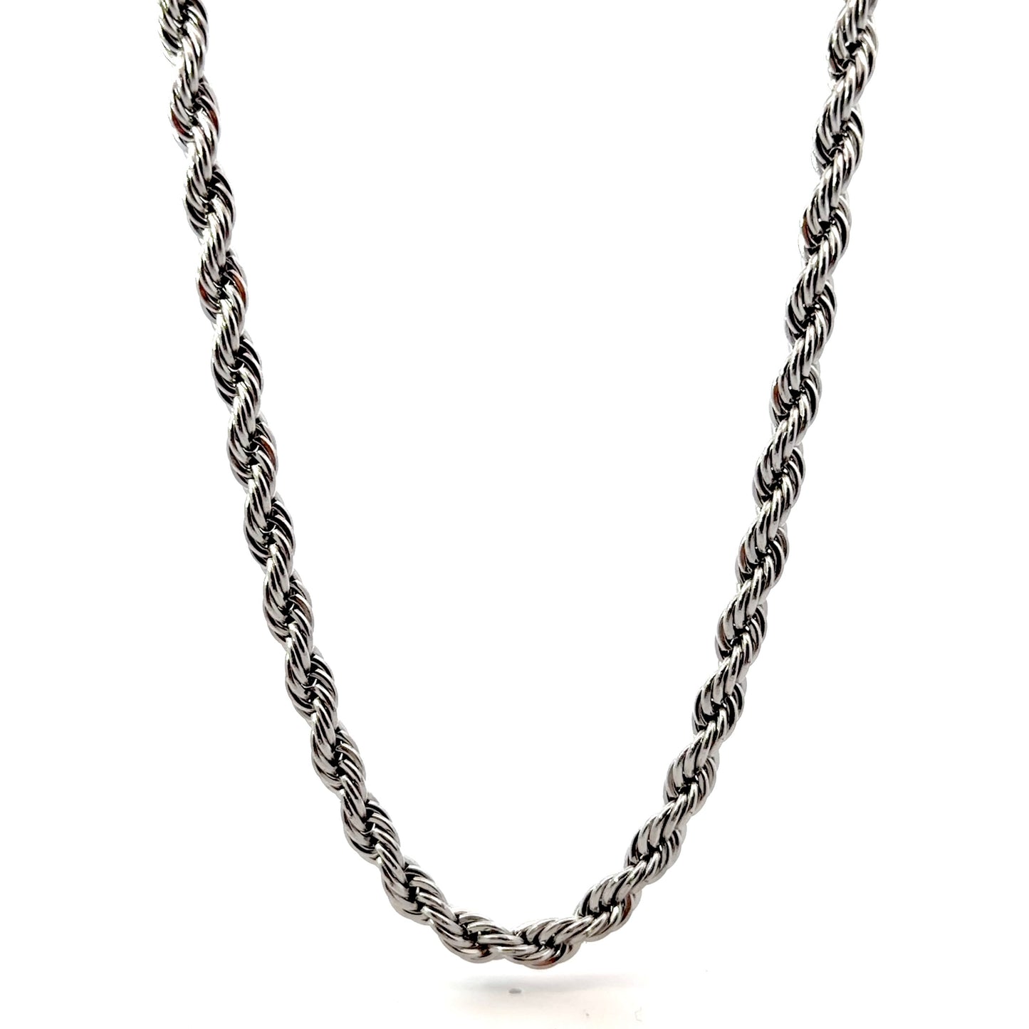 Classic Stainless Steel 6MM Rope Chain Necklace
