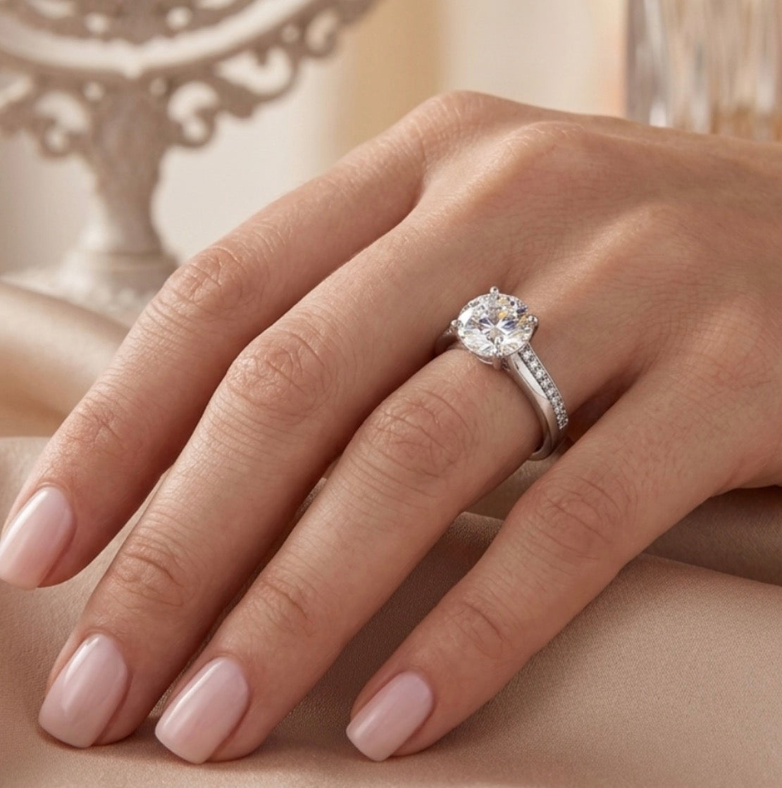 Sterling Silver Brilliant- cut Cubic Zirconia Ring