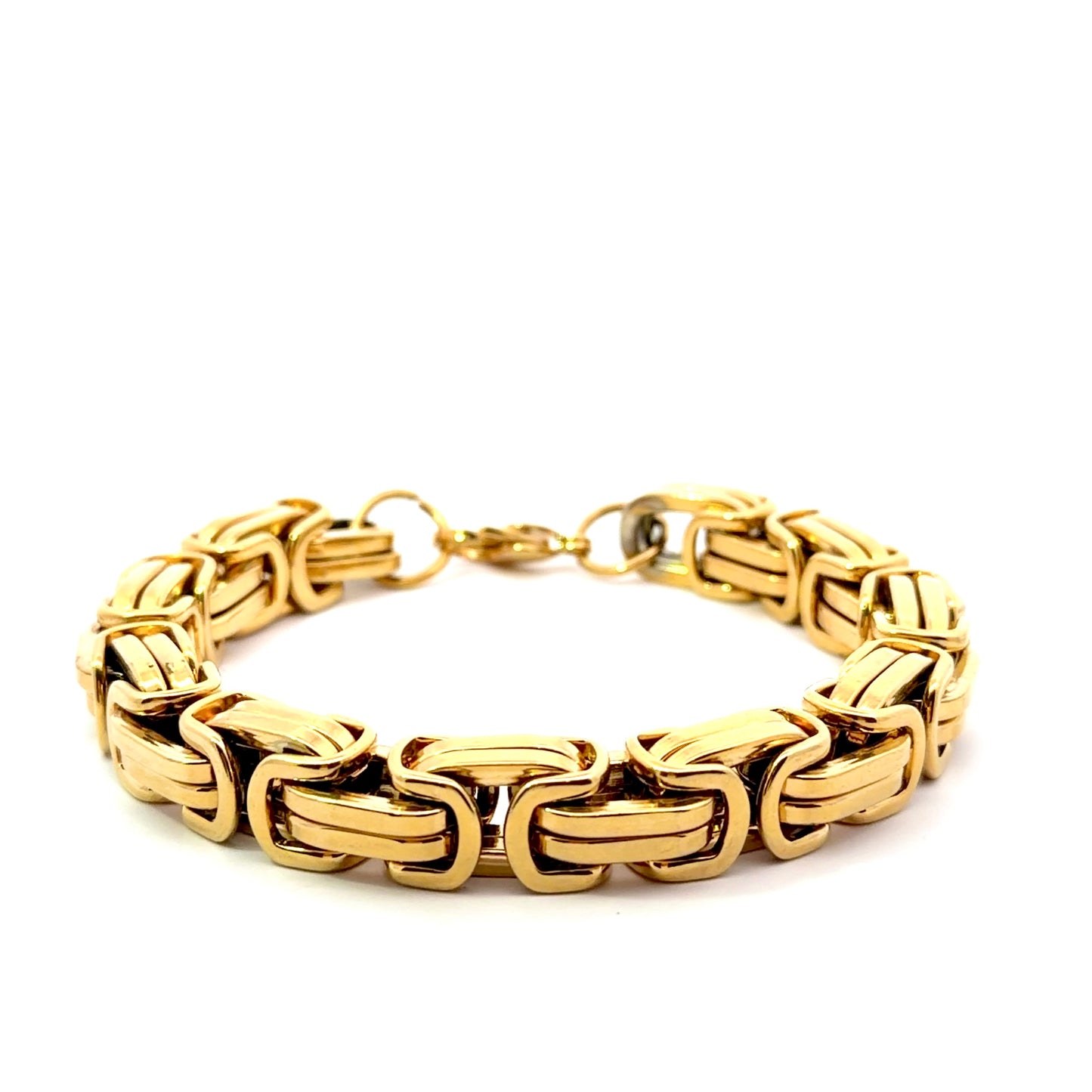 Gold Plated Byzantine Men’s Chain Bracelet