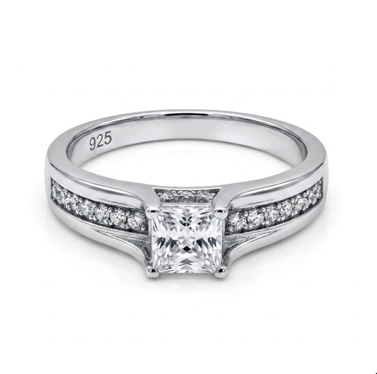 Sterling Silver Cathedral Style Ring