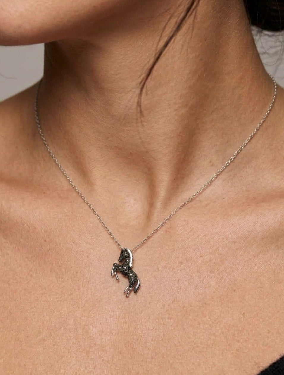 Sterling Silver Horse Necklace