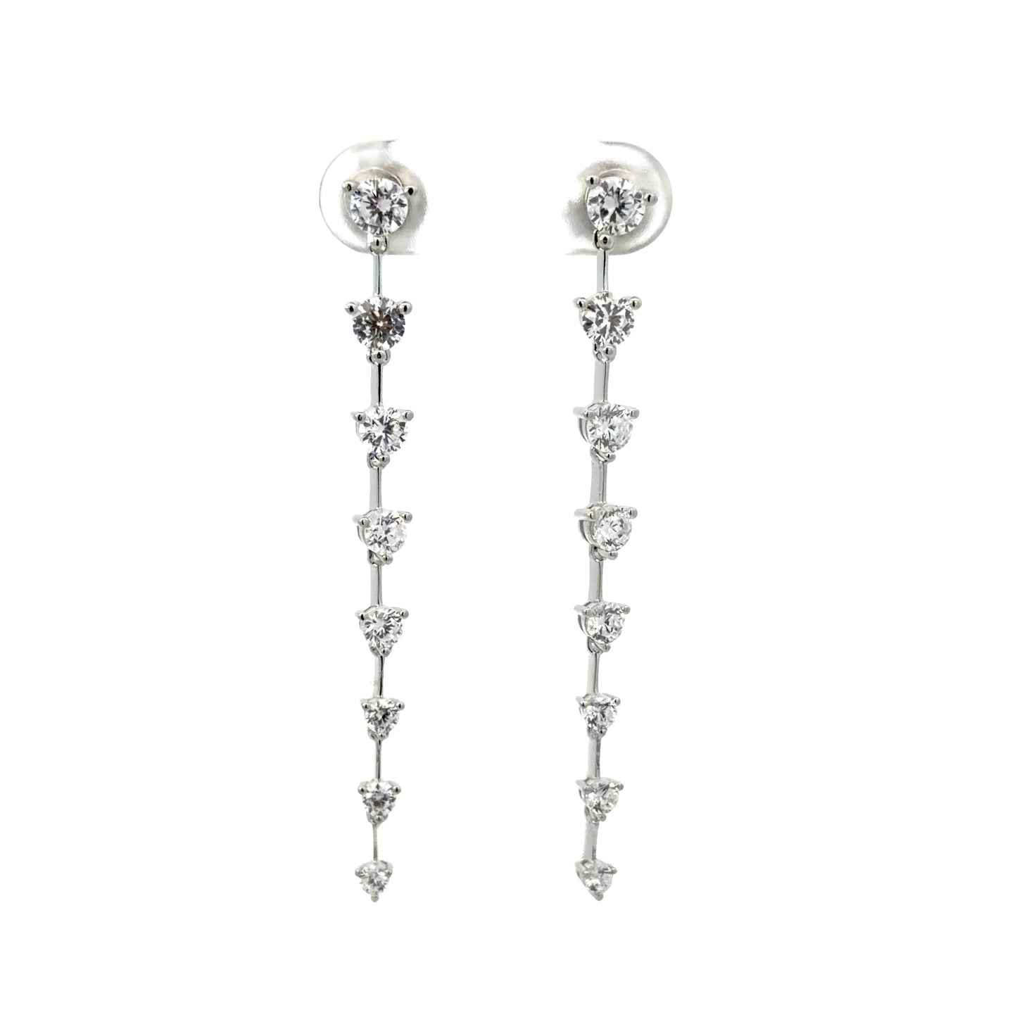 Sterling Silver Cascading Earrings