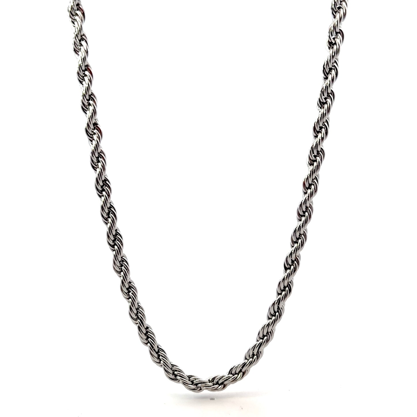 Classic Stainless Steel 5MM Rope Chain Necklace
