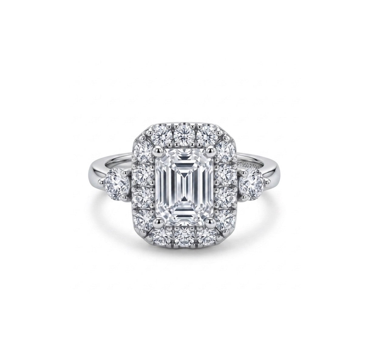Sterling Silver Emerald-cut Cocktail Ring