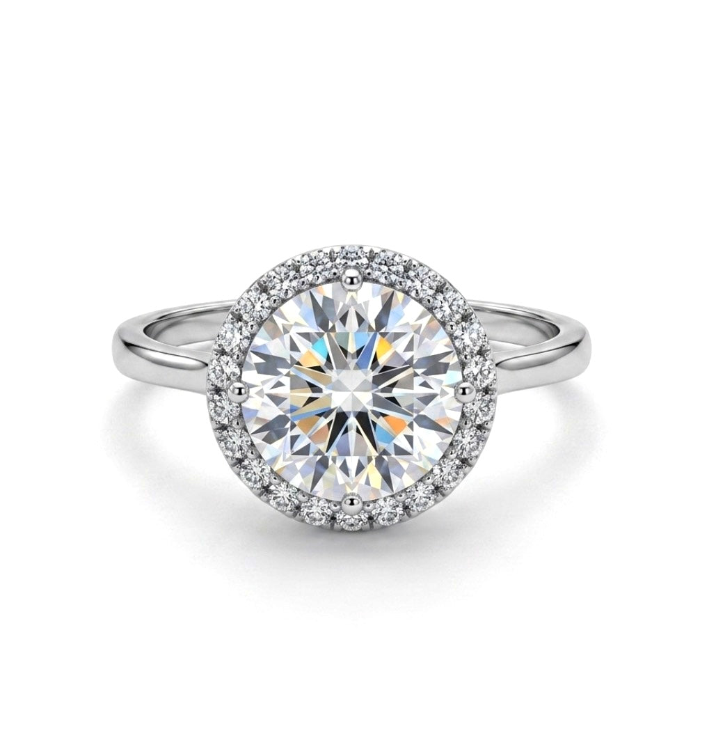 Sterling Silver Brilliant Cubic Zirconia Ring