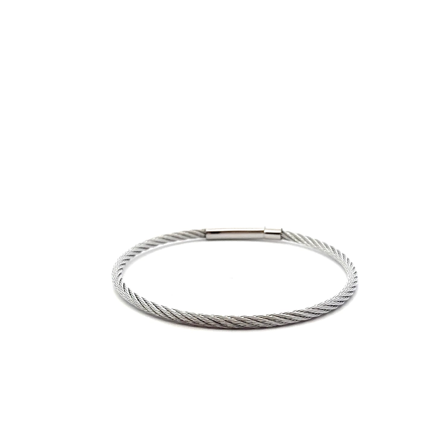 Stainless Steel Cable Bangle