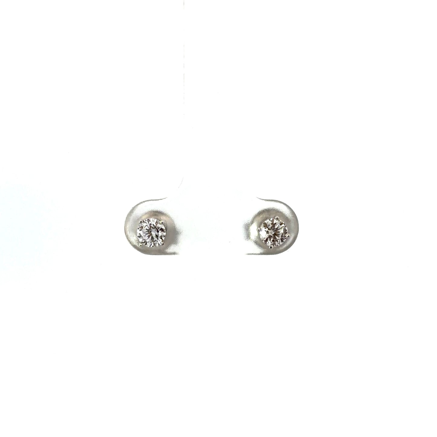 Sterling Silver Cubic Zirconia Stud Earrings